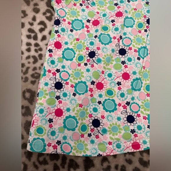 NWOT Jumping Beans Short Sleeve Floral Smocked Top in White Blue Size 4 Girls - Picture 12 of 17